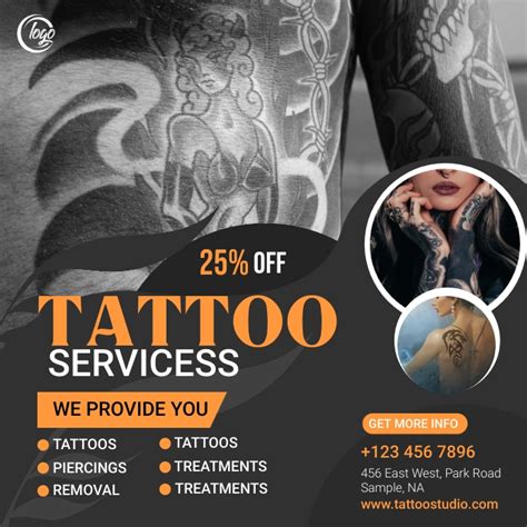 poster tattoo|Free Tattoo Poster Templates 